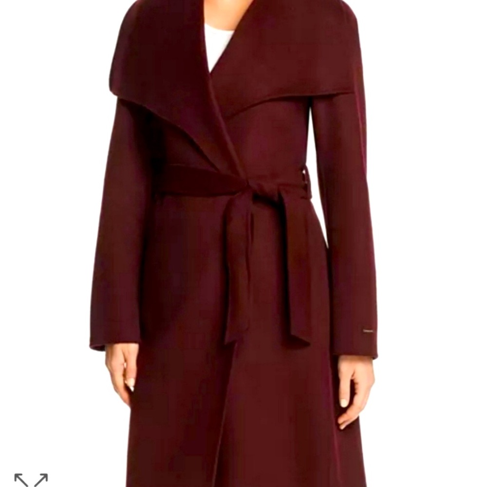 Tahari Shawl Wool Wrap Coat